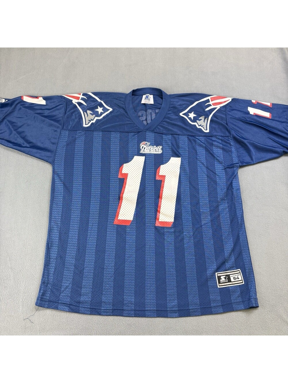 Vintage Drew Bledsoe New England Patriots NFL Football Starter Jersey 54 XXL